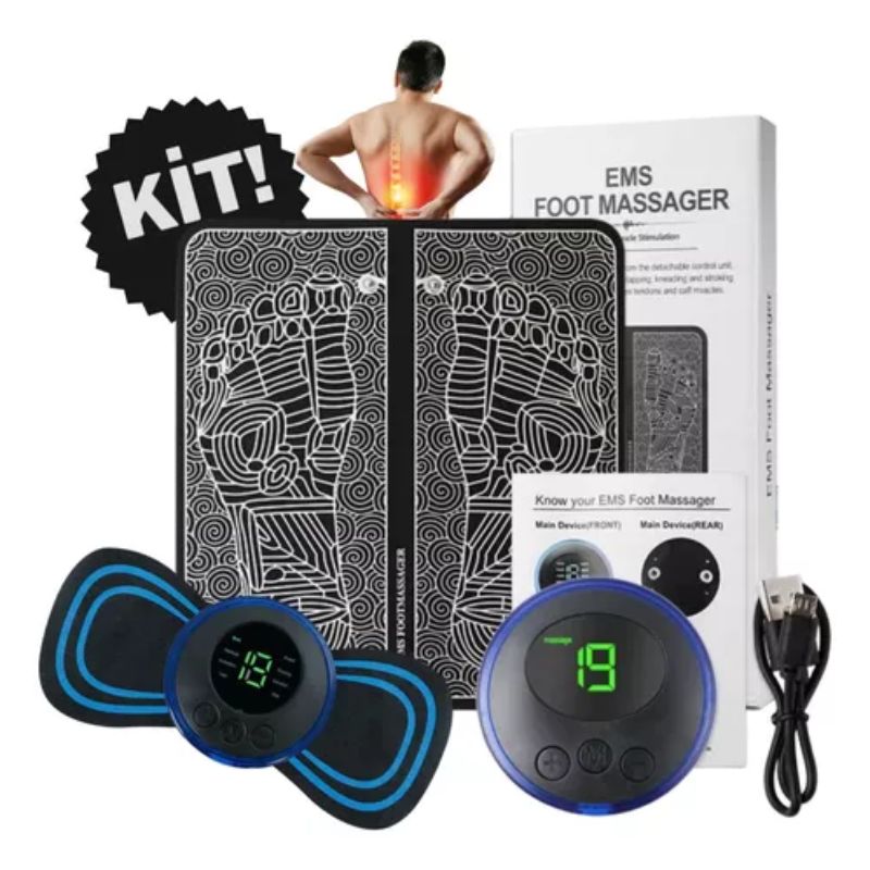 Kit Massageador Ortopédico RelaxPro - Massageadores Elétricos [ALÍVIO DE DORES]